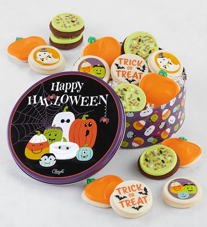 Happy Halloween Gift Tin   Cutout Assortment