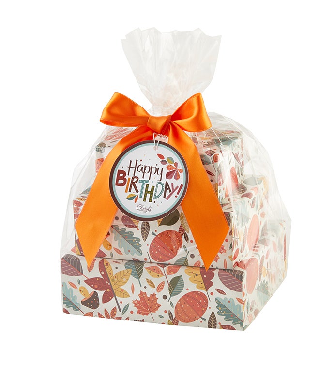 Fall Gift Tower - Happy Birthday