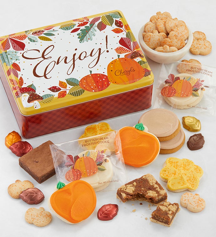 Fall Gift Tin   Treats Assortment