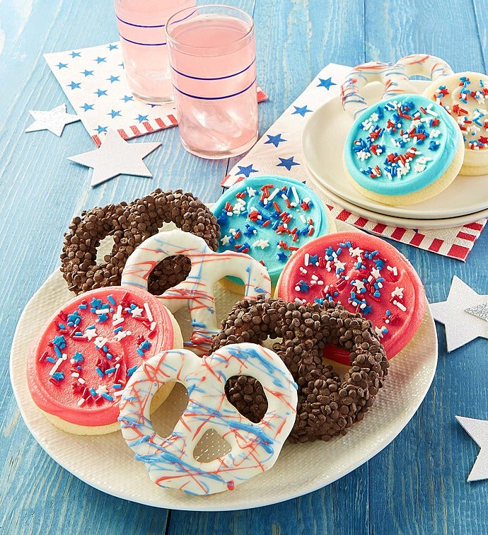 Buttercream Frosted Cookies & Pretzels