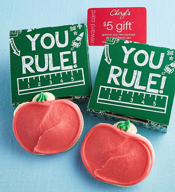 You Rule Cookie Card   Apple Cut out