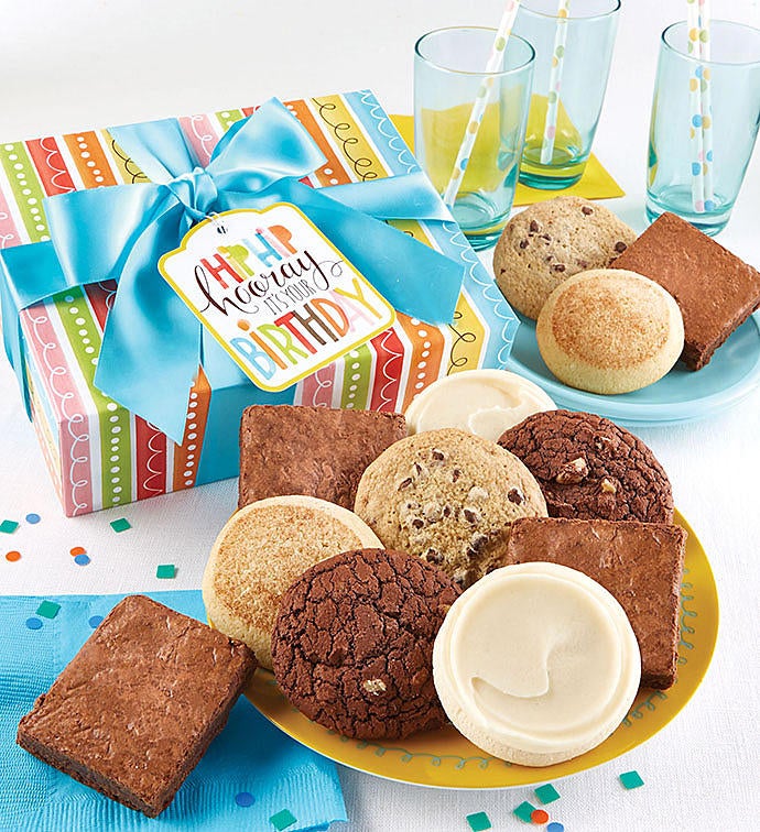 Gluten Free Birthday Cookie and Brownie Gift Boxes