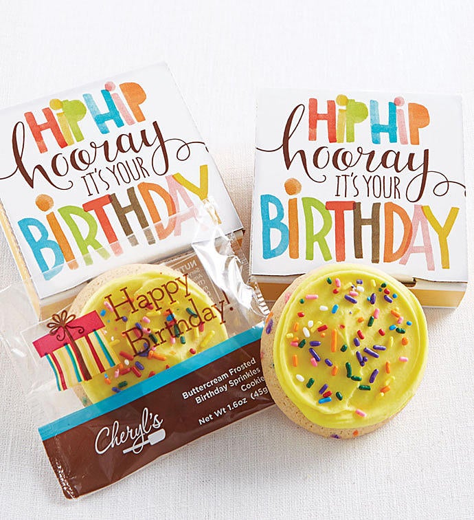 Hip Hip Hooray Birthday Cookie Card