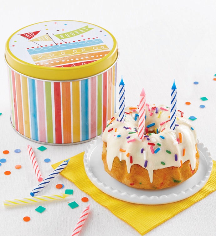 Birthday Mini Tin and Confetti Cake