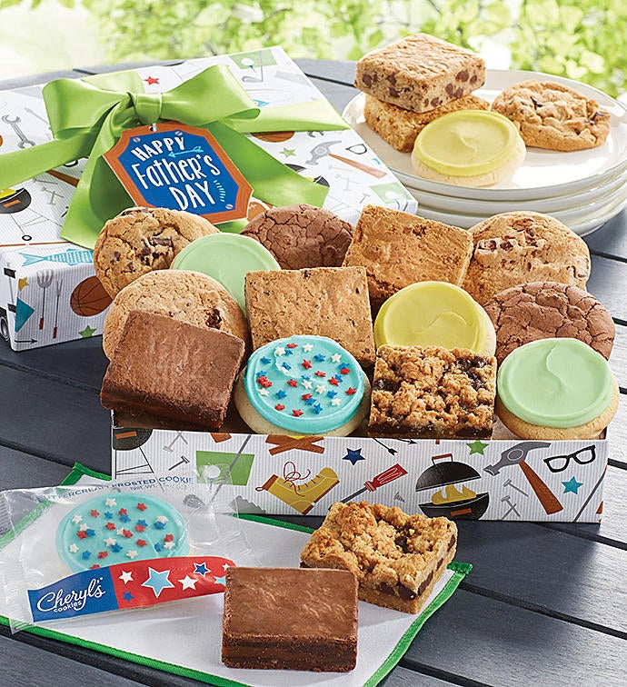 Father&#39;s Day Cookie and Brownie Gift Box