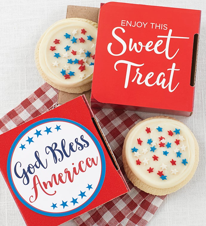 God Bless America Cookie Card