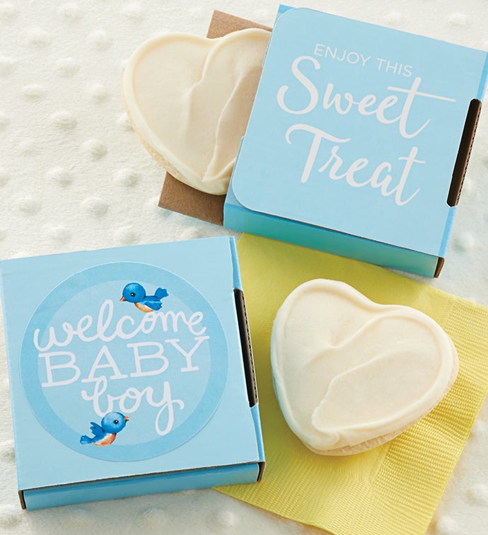 Welcome Baby Boy Cookie Card