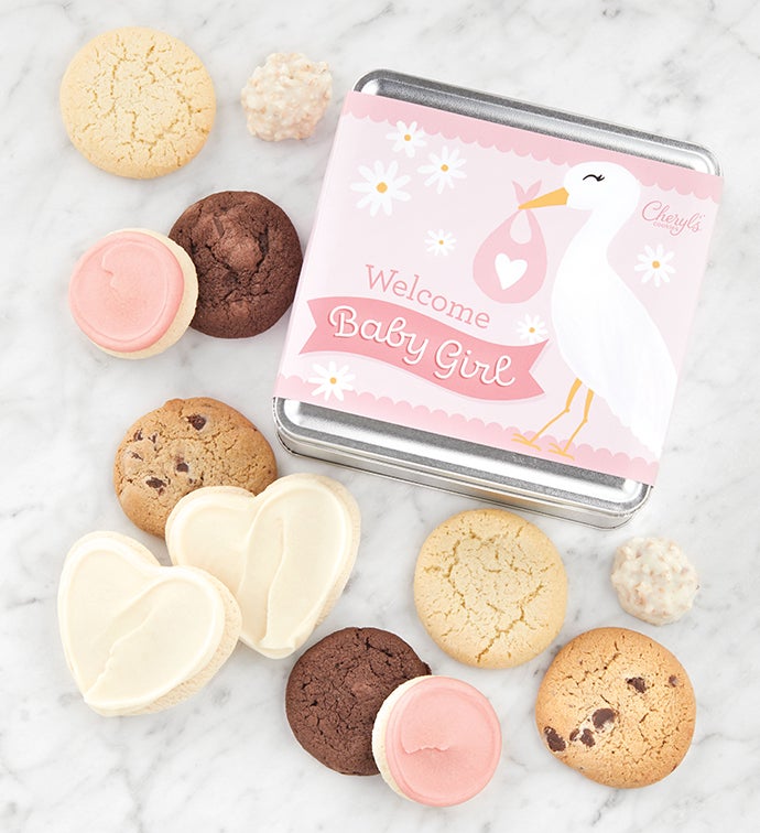 Baby Girl Treats Gift Tin