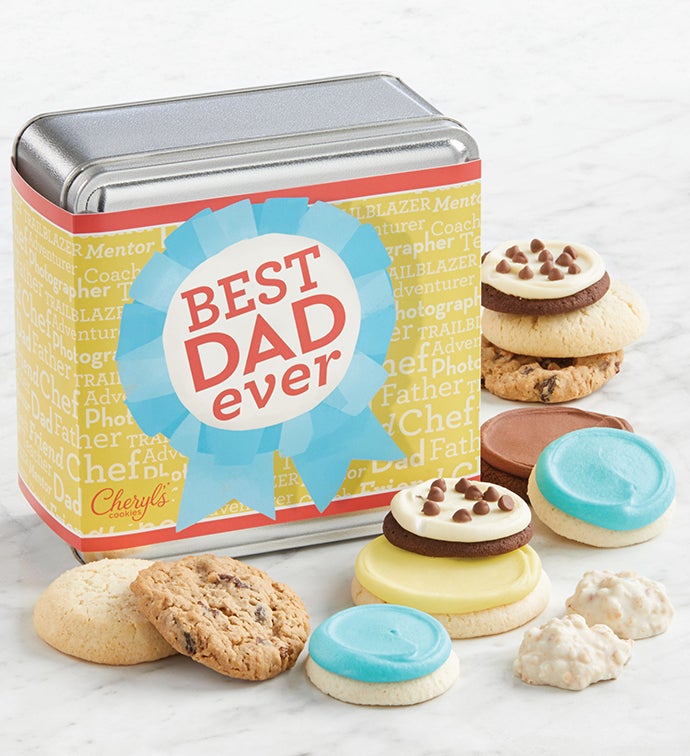 Best Dad Ever Mini Treats Gift Tin
