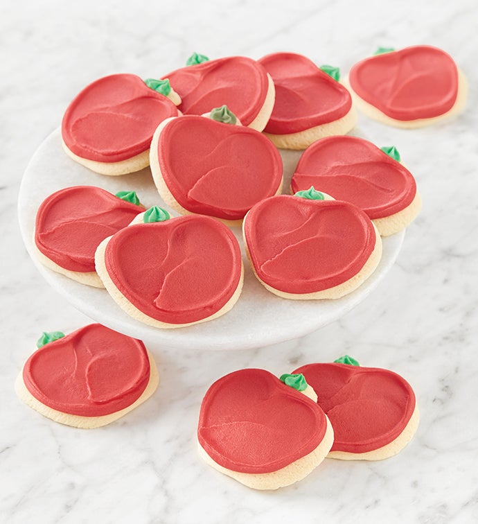 Buttercream Frosted Apple Cut Out Cookies