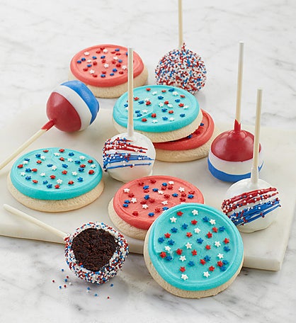Patriotic Cake Pops and Cookies