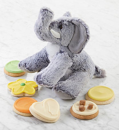 Elephant Plush and Cookies
