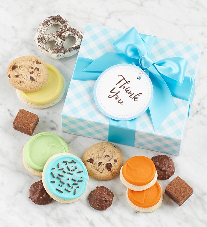 Cheryl’s Treats Gift Box with Message Tag   Thank You