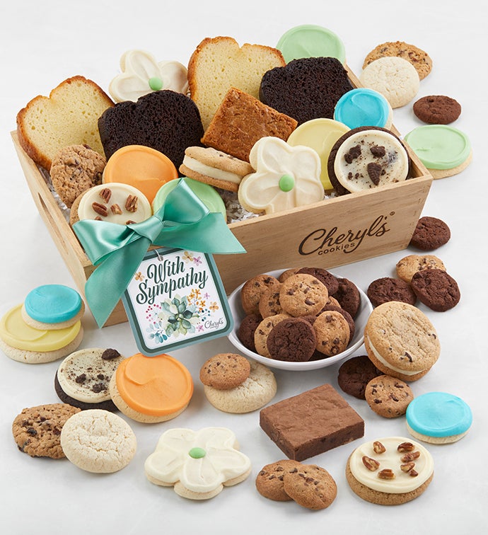 With Sympathy Gift Basket   Medium