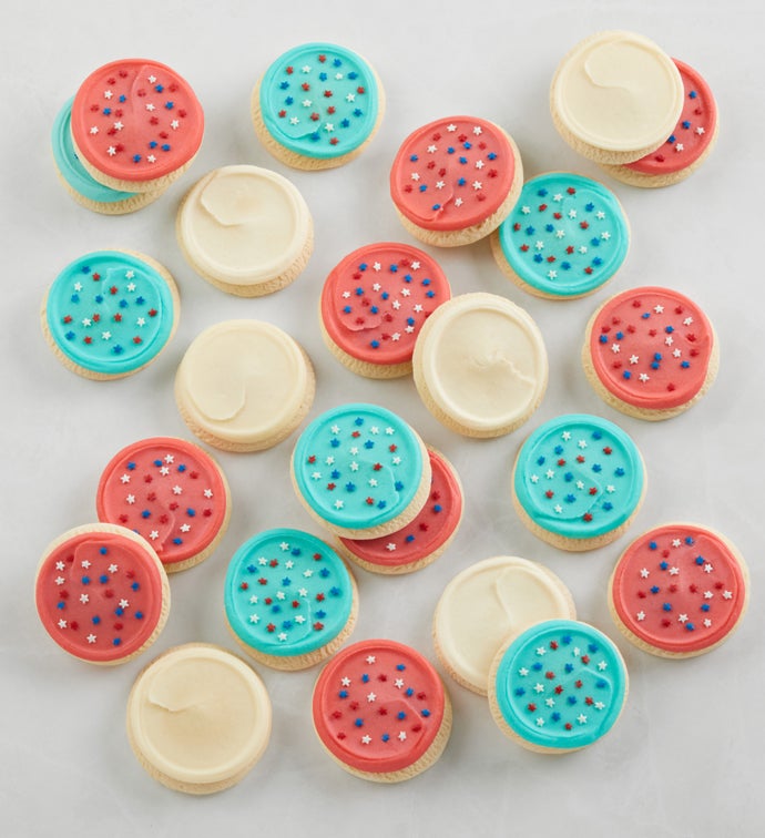 Buttercream Frosted Patriotic Sugar Cookies