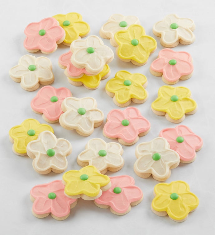 Buttercream Frosted Flower Sugar Cookies