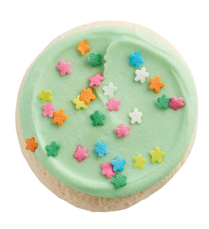 Green Flower Sprinkle Frosted Sugar