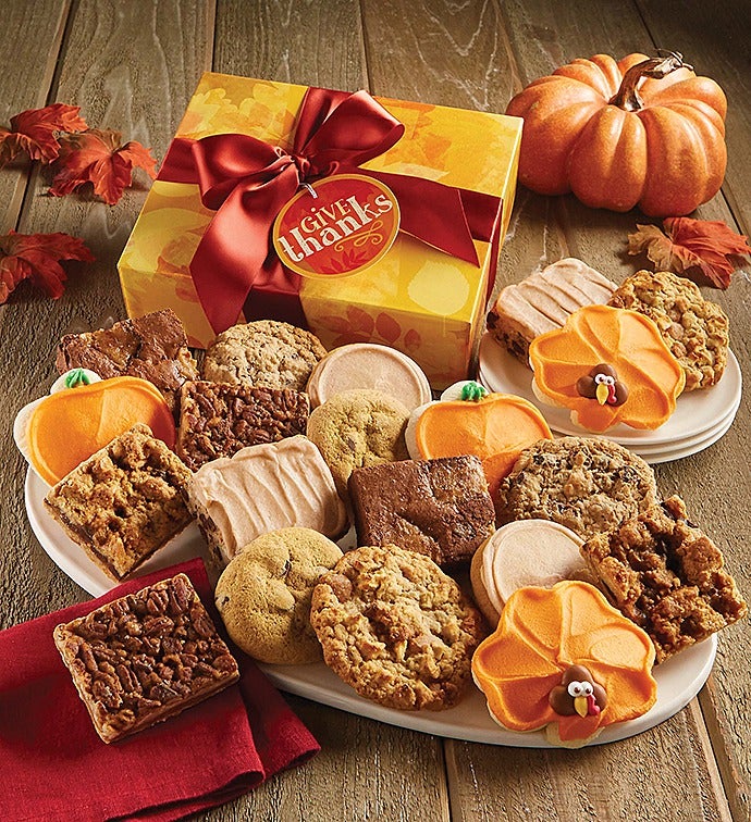 Thanksgiving Cookie & Brownie Gift Boxes