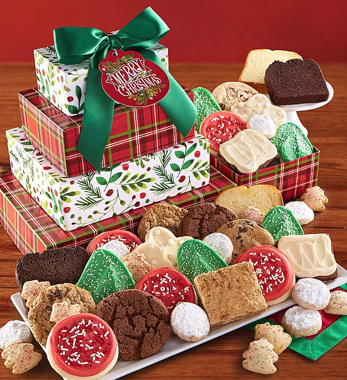 Merry Christmas Bakery Gift Tower