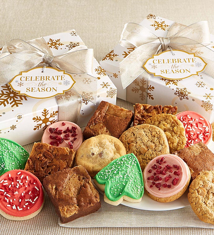 Celebrate The Season Cookie & Brownies Gift Boxes