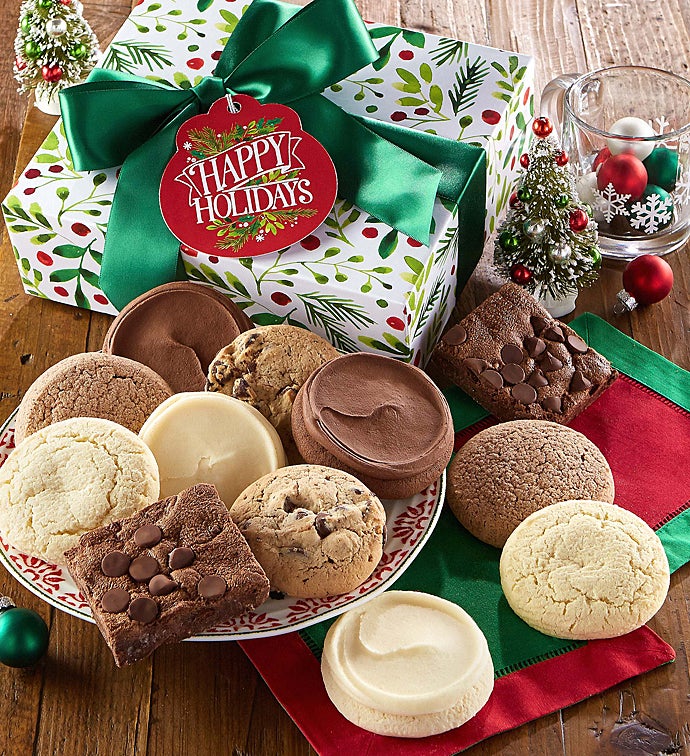 Sugar Free Happy Holiday Cookie & Brownie Gift Boxes