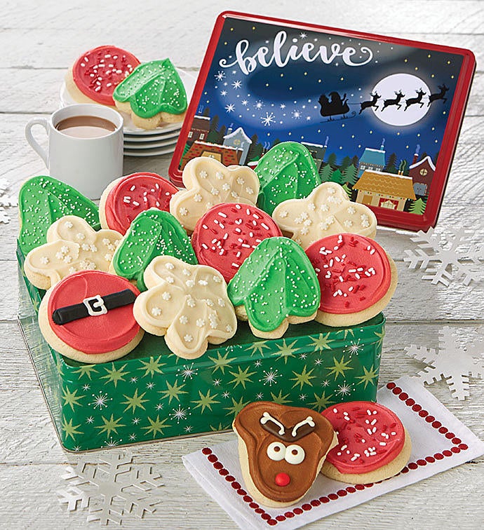 Believe Gift Tin   Holiday Frosted Assortment
