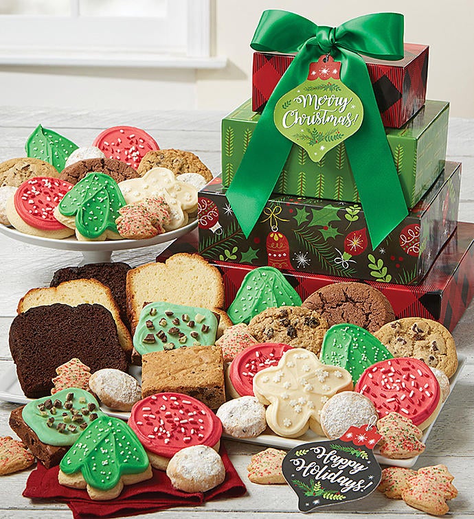 Merry Christmas Bakery Gift Tower