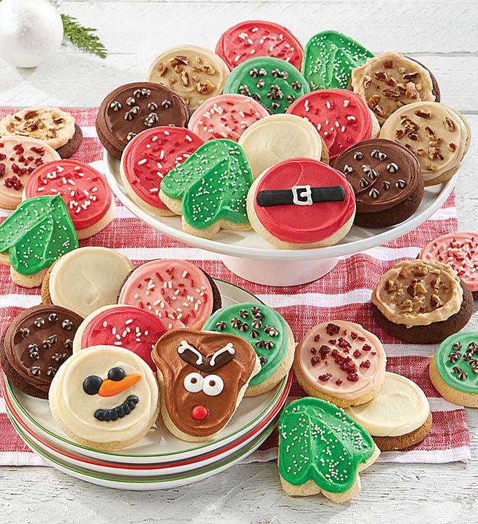 Deluxe Buttercream Frosted Holiday Cookies