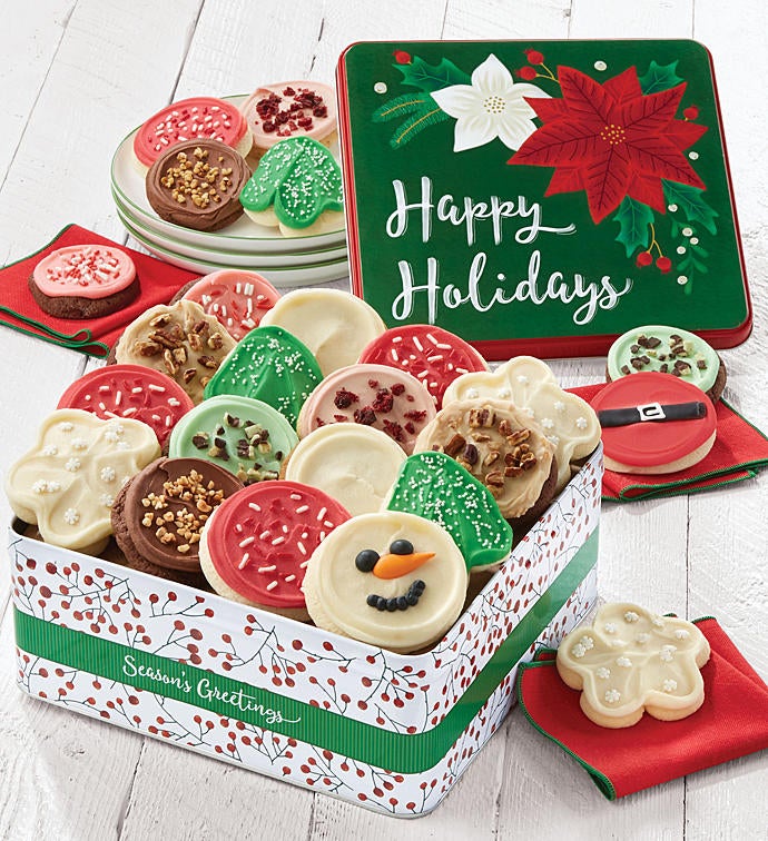 Premier Happy Holidays Gift Tin    Frosted Assortment