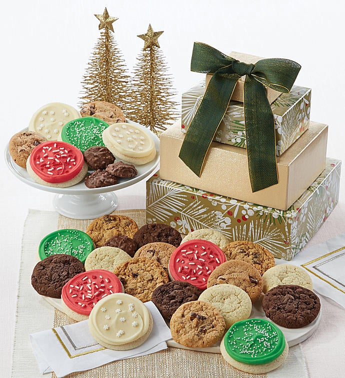 Pine and Berry Gift Tower