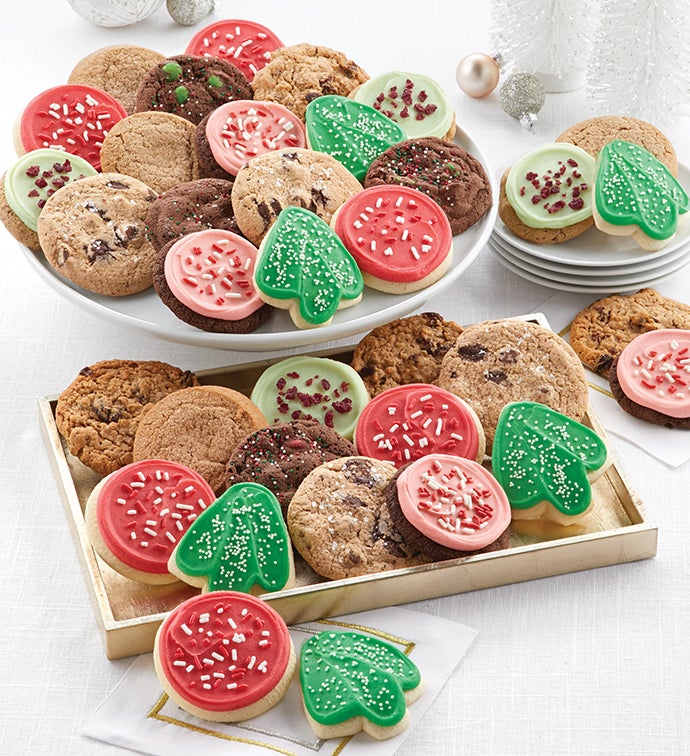 Bow Gift Box – Classic Holiday Cookie Assortment