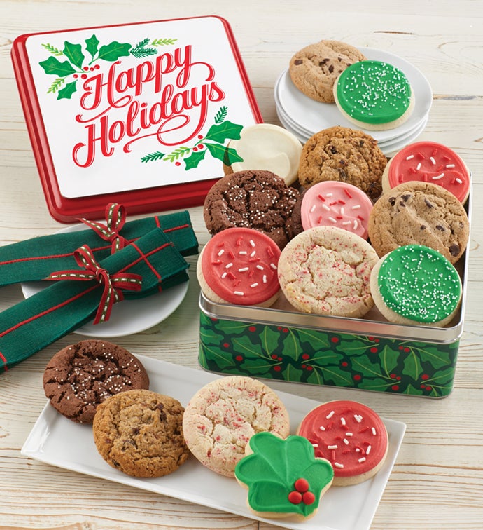 Happy Holidays Gift Tin   Holiday Assortment