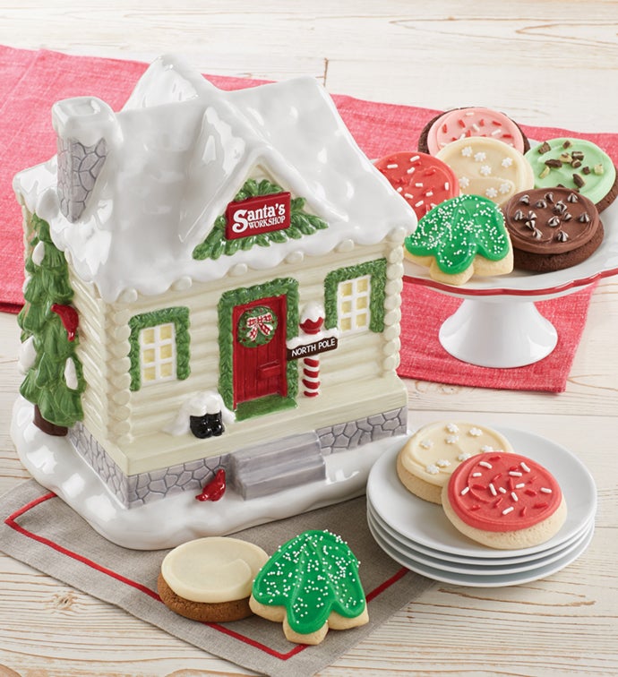 North Pole Santa Cookie Jar