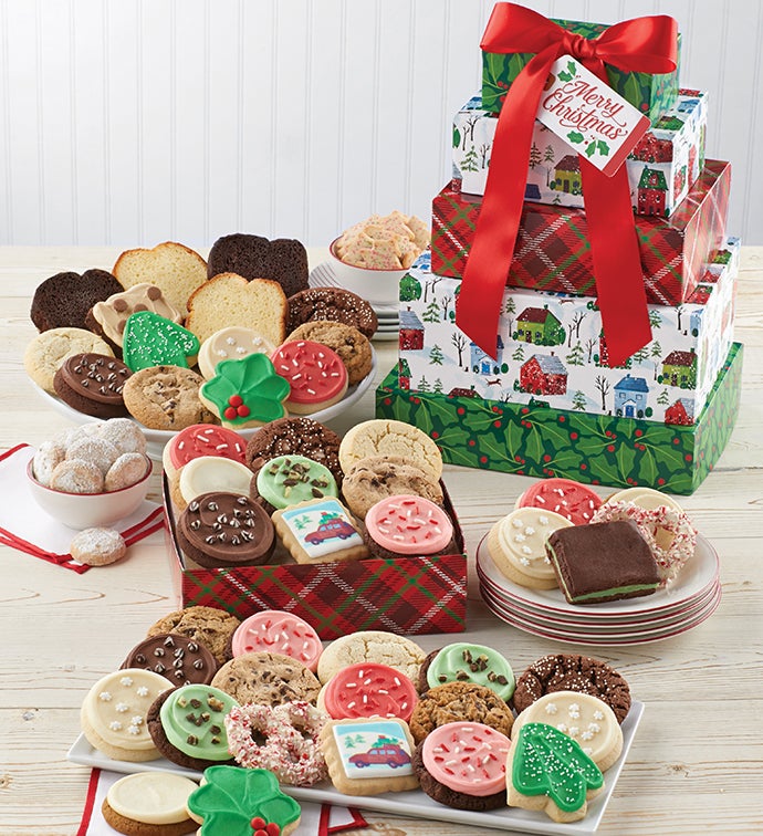 Traditional VIP Gift Tower   Merry Christmas
