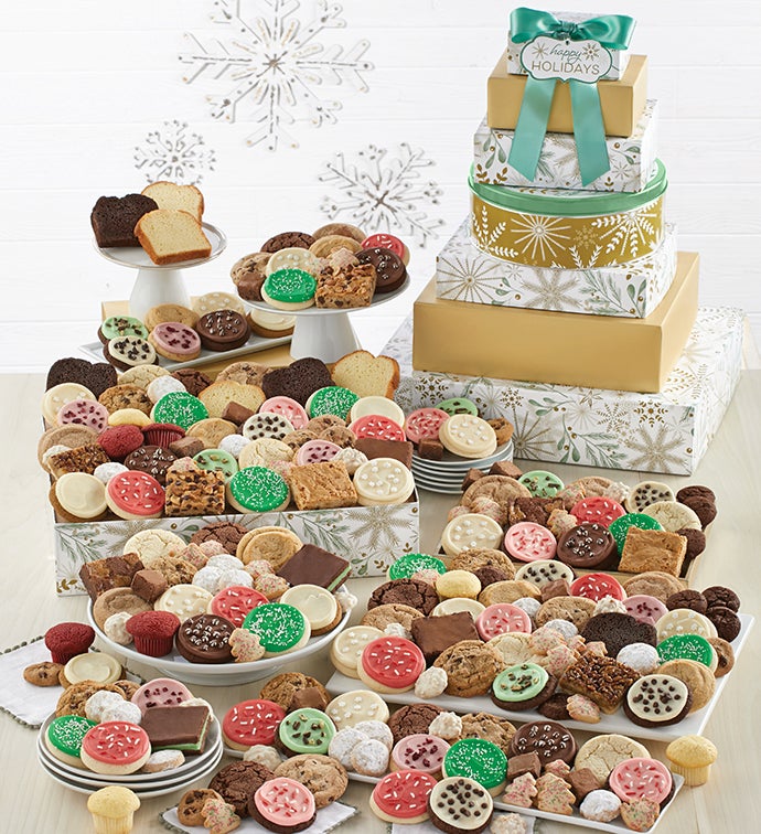 Sparkling Elite Gift Tower   Happy Holidays