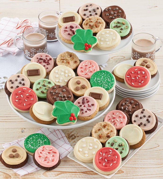 Bow Gift Box   Buttercream Frosted Holiday Cookies