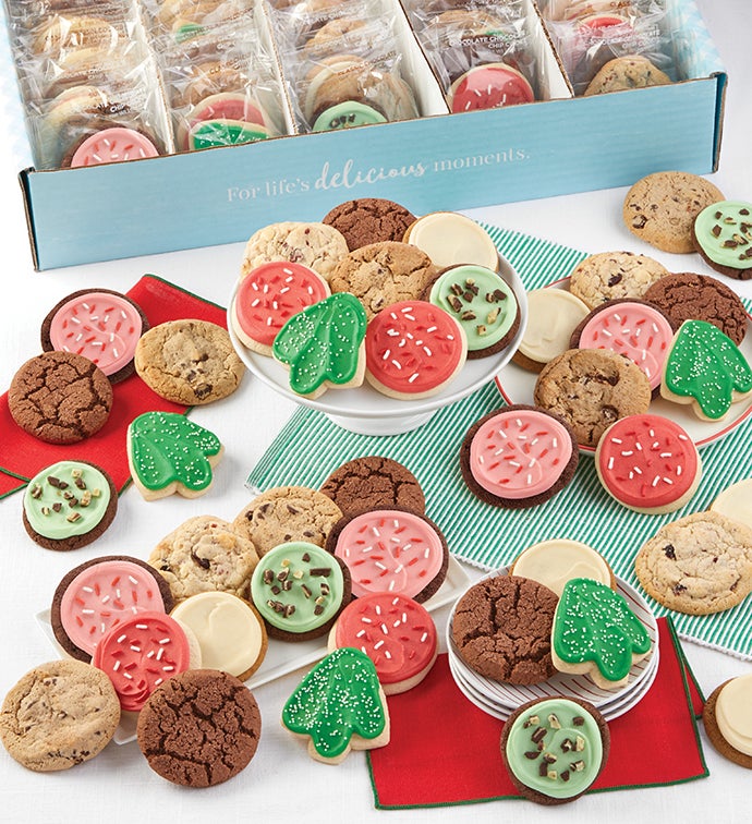 Bow Gift Box   Classic Holiday Cookie Assortment