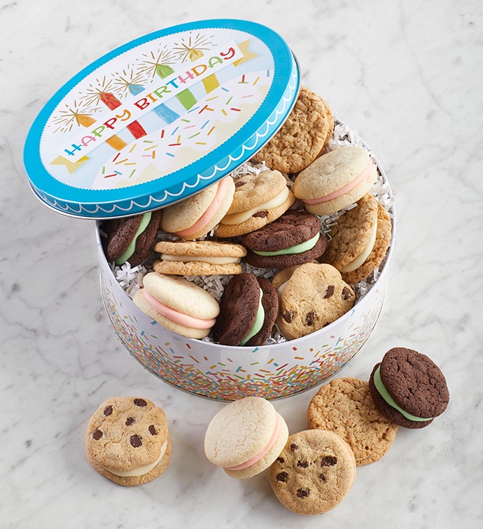 Birthday Sandwich Cookie Gift Tin