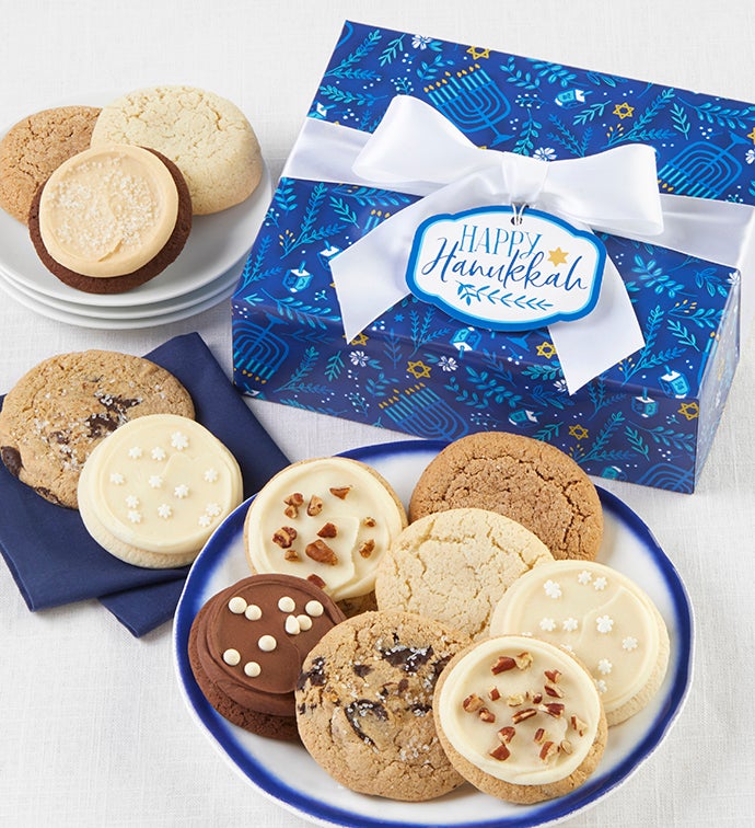 Happy Hanukkah Cookie Gift Box