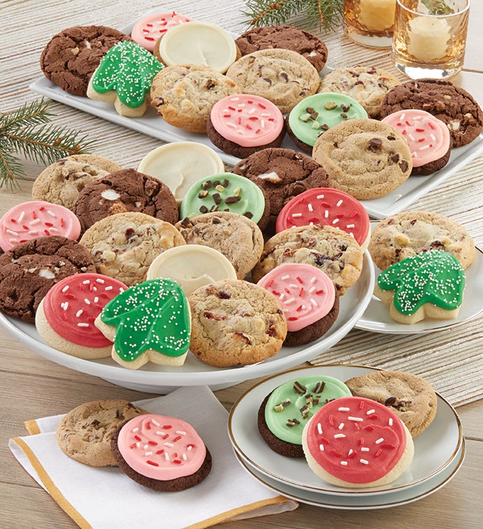 Bow Gift Box   Classic Winter Cookie Assortment