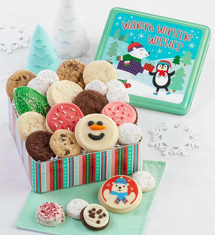 Warm Winter Wishes Gift Tin – Treats Assortment