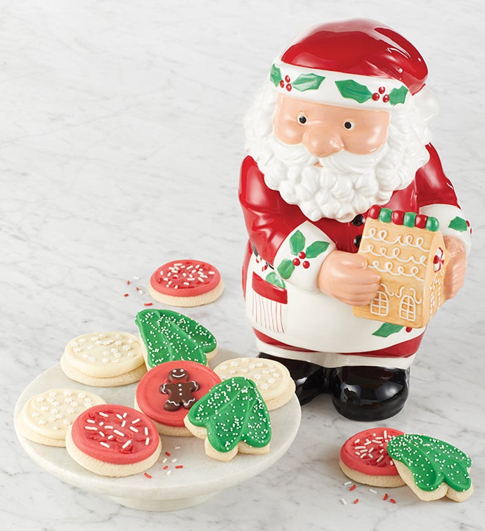 Collector's Edition Baking Santa Cookie Jar