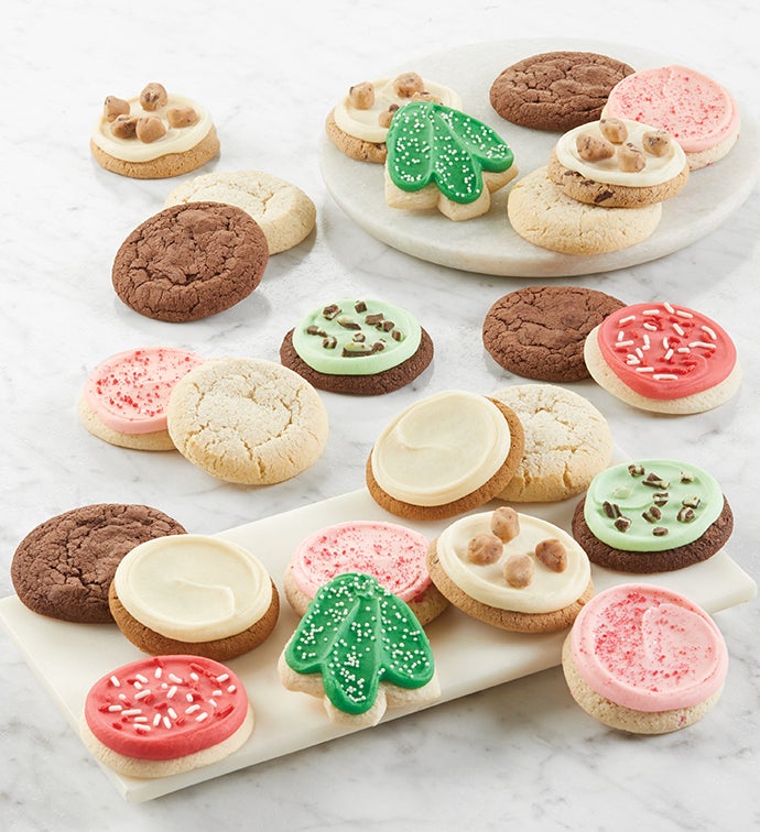 Bow Gift Box   Classic Holiday Cookie Assortment