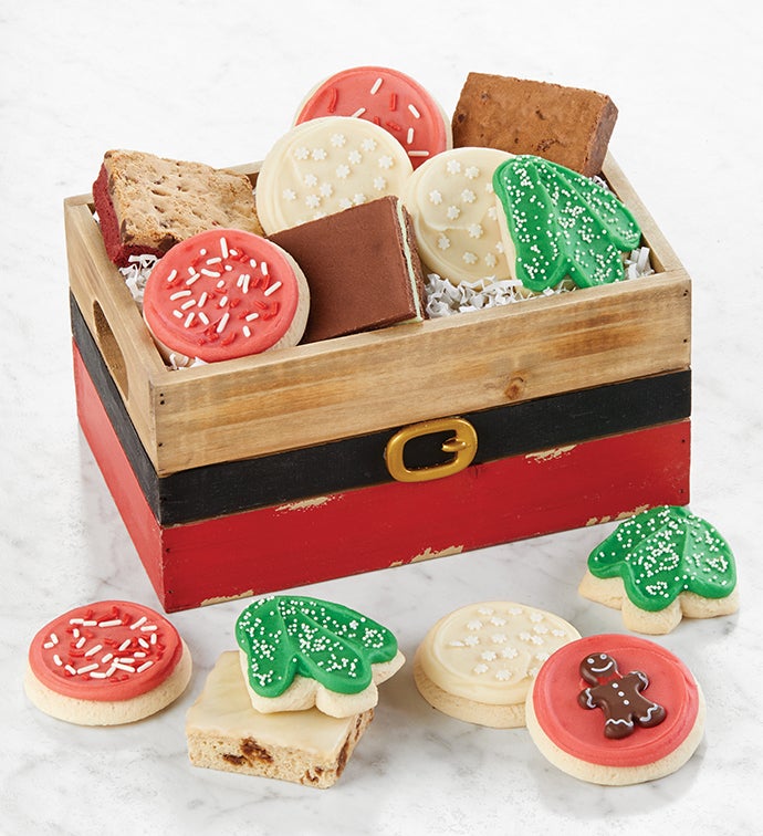 Santa Treats Cookie and Brownie Crate   Medium