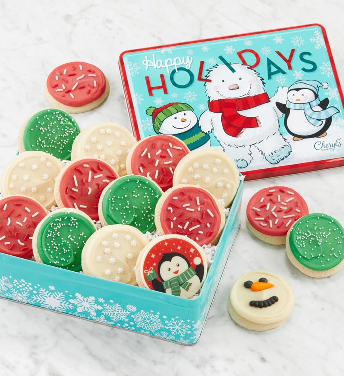 Whimsical Gift Tin   Holiday Cutouts