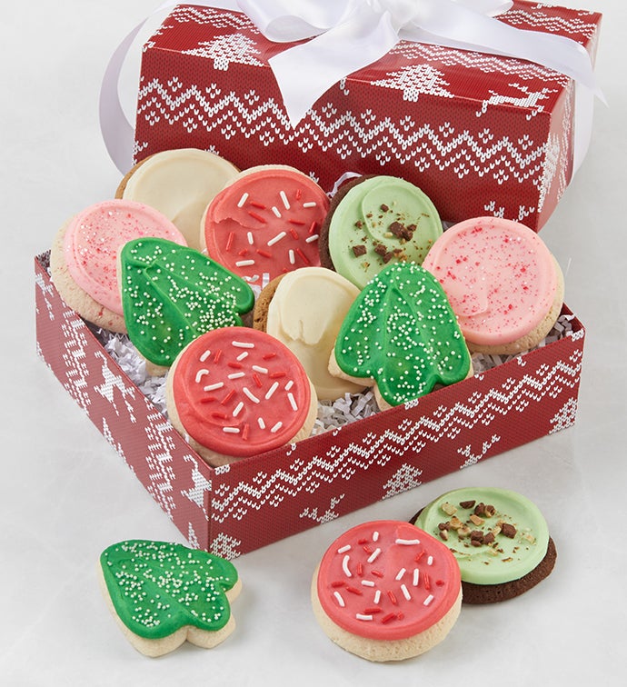 Holiday Assorted Gift Box   12 Cookies