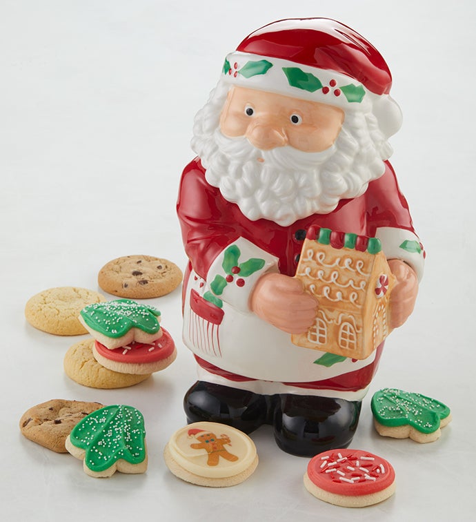 Collector's Edition Baking Santa Cookie Jar