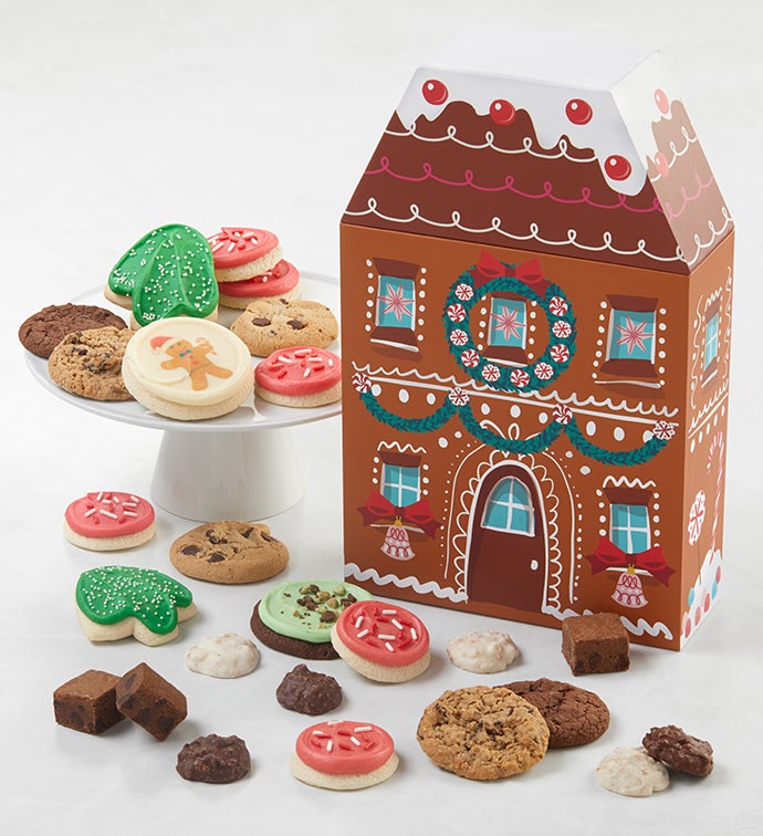 Gingerbread House Treats Gift Box