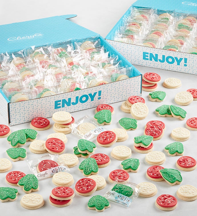 Buttercream Frosted Holiday Sugar Cookie Gift Box