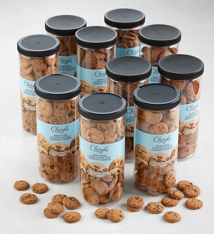 Snack Size Crunchy Chocolate Chip Cookie Canisters